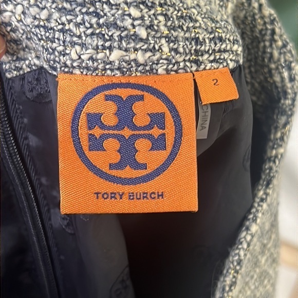 Tory‎ Burch Gray Tweed Pencil Skirt Size 2 - Picture 11 of 12